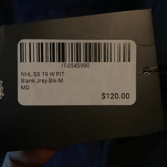 NHL SS 19 W PIT Blank Jrsy-Blk-M MD - Picture 5 of 5